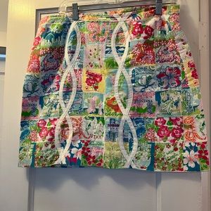 Lilly Pulitzer state patchwork skirt